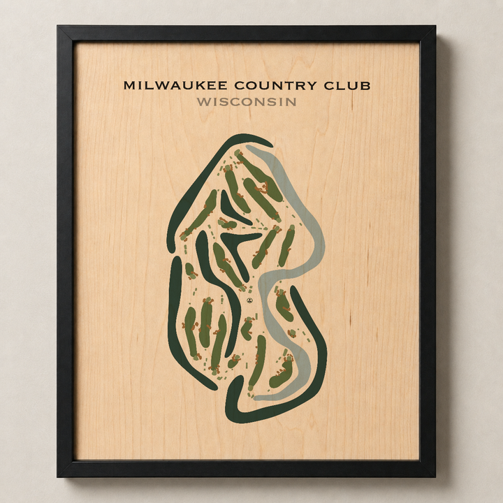 Milwaukee Country Club, Wisconsin - Printed Golf Courses