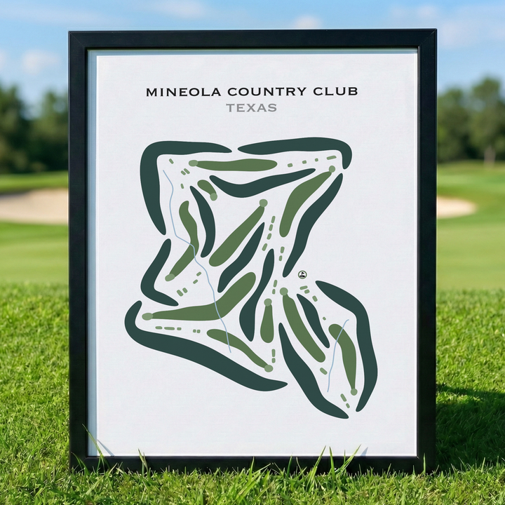 Mineola Country Club, Texas - Printed Golf Courses