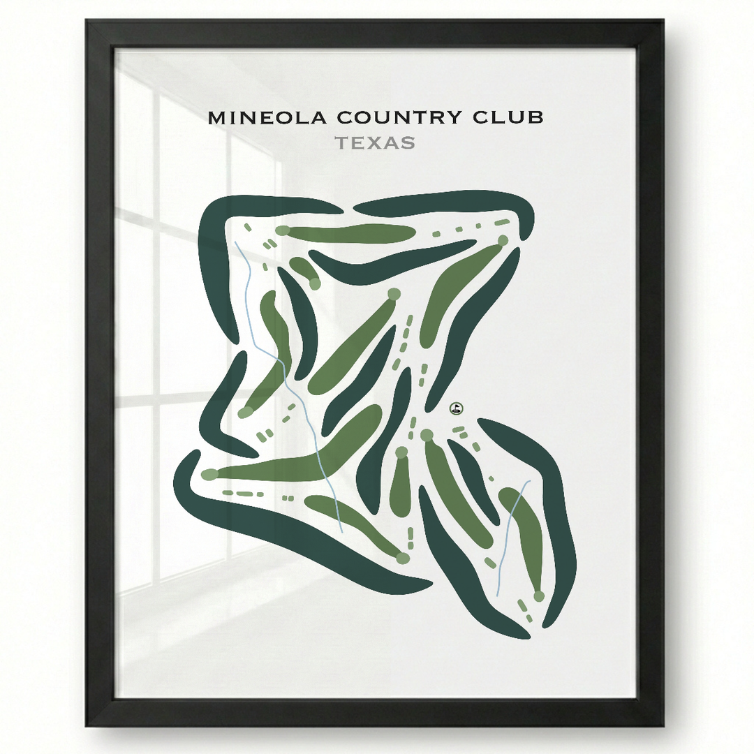 Mineola Country Club, Texas - Printed Golf Courses