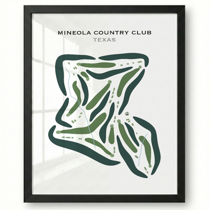 Mineola Country Club, Texas - Printed Golf Courses
