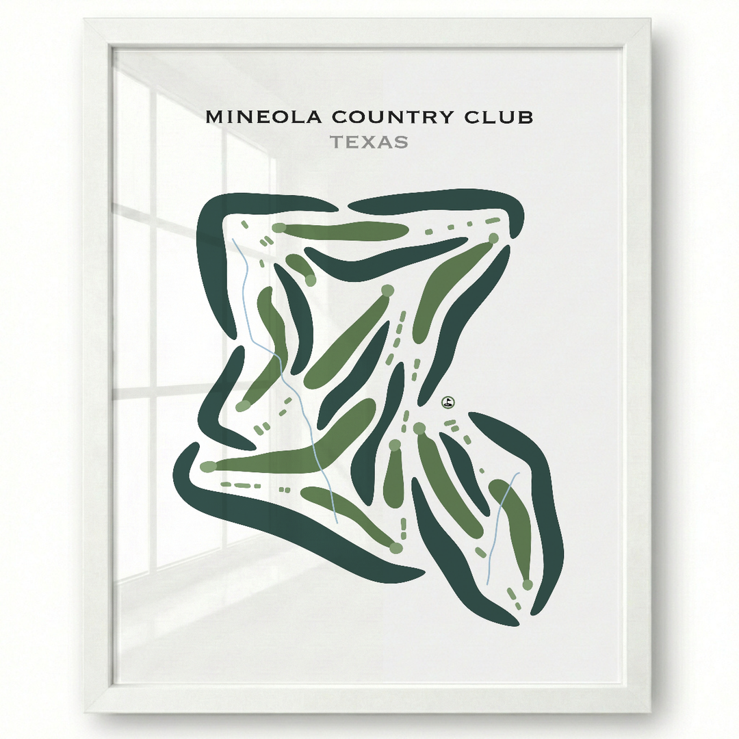 Mineola Country Club, Texas - Printed Golf Courses