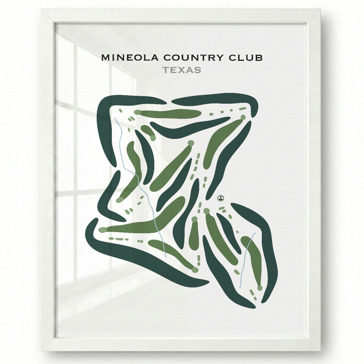 Mineola Country Club, Texas - Printed Golf Courses