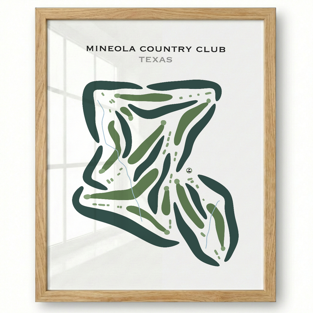 Mineola Country Club, Texas - Printed Golf Courses