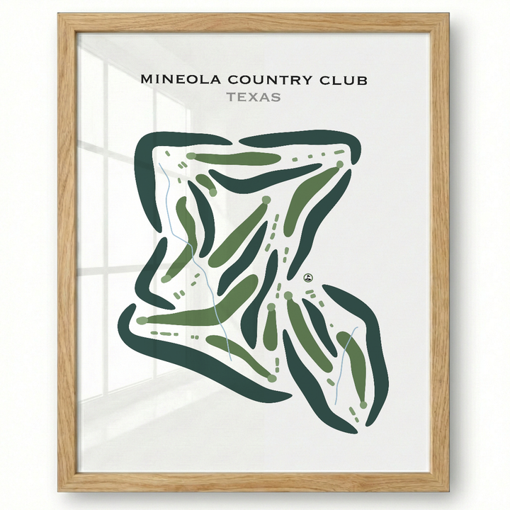 Mineola Country Club, Texas - Printed Golf Courses