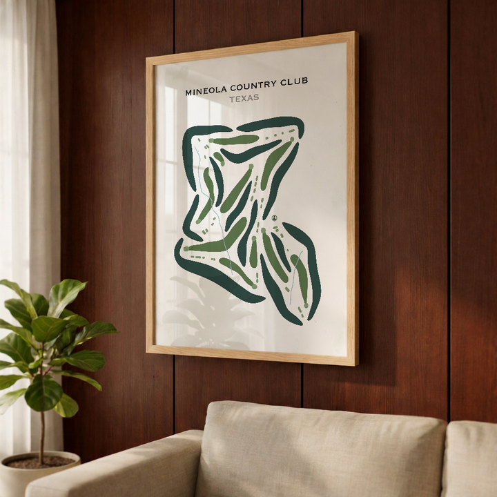 Mineola Country Club, Texas - Printed Golf Courses