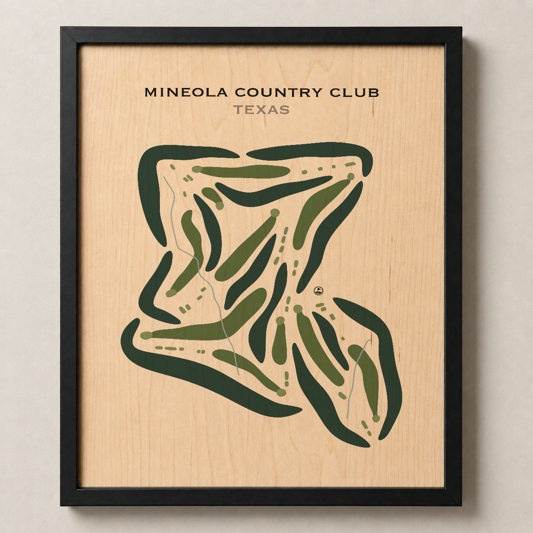 Mineola Country Club, Texas - Printed Golf Courses