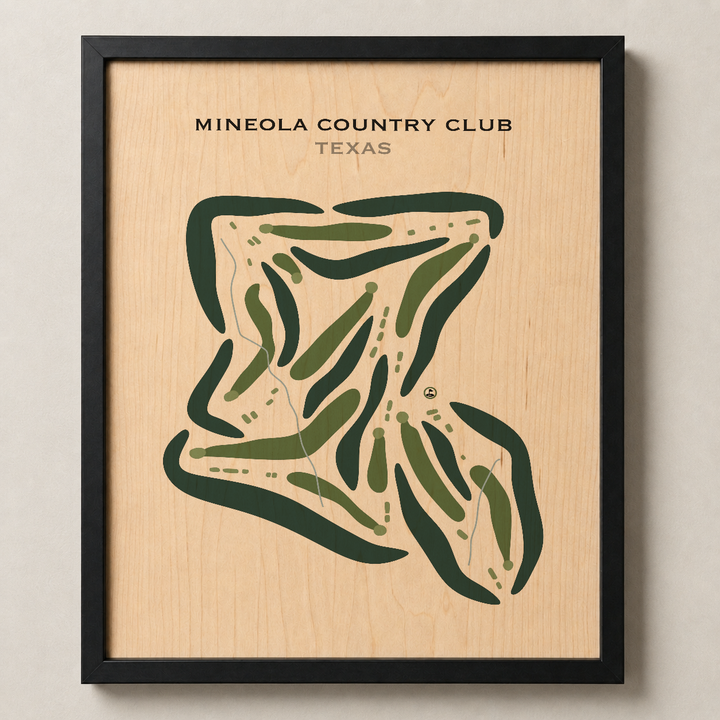 Mineola Country Club, Texas - Printed Golf Courses