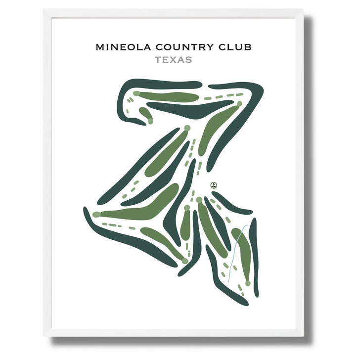 Mineola Country Club, Texas - Printed Golf Course