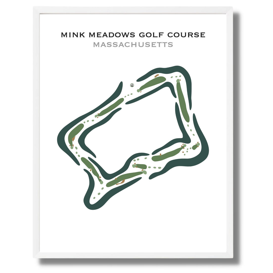 Mink Meadows Golf Course, Massachusetts - Printed Golf Courses