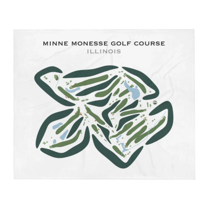 Minne Monesse Golf Course, Illinois - Printed Golf Courses