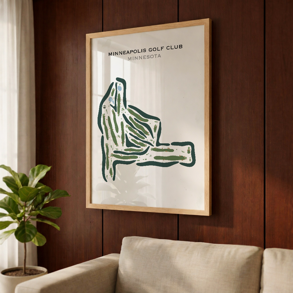 Minneapolis Golf Club, Minnesota - Printed Golf Courses