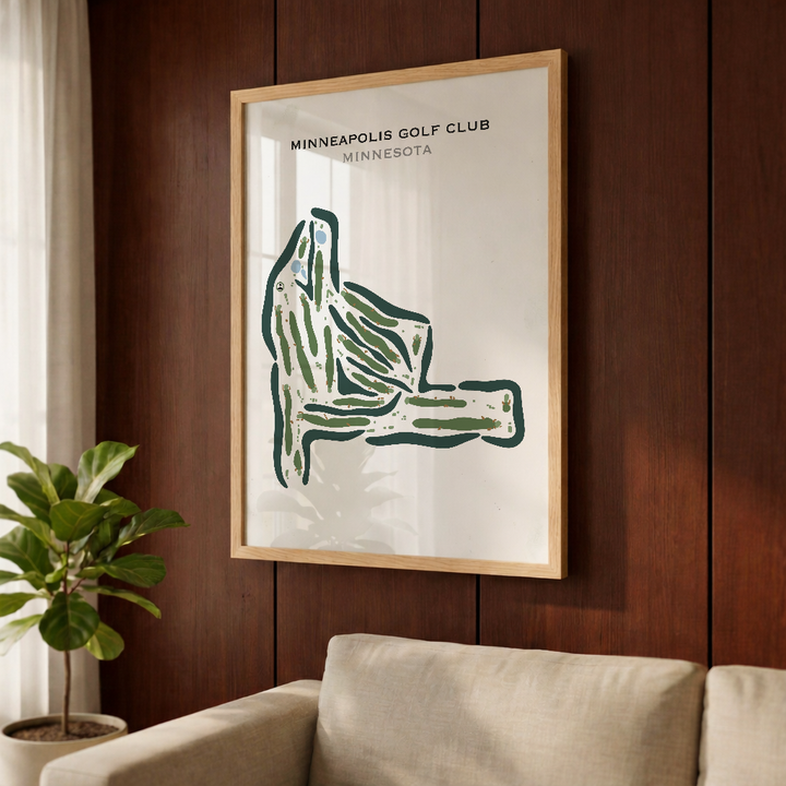 Minneapolis Golf Club, Minnesota - Printed Golf Courses