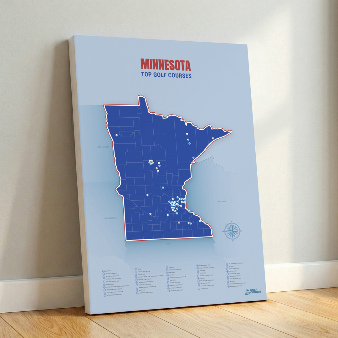 Map of Minnesota Golf Courses