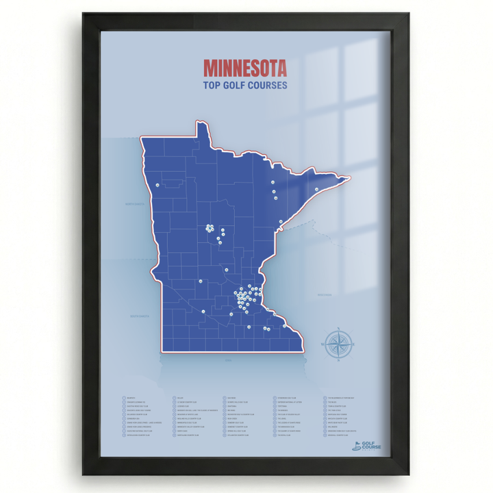 Map of Minnesota Golf Courses