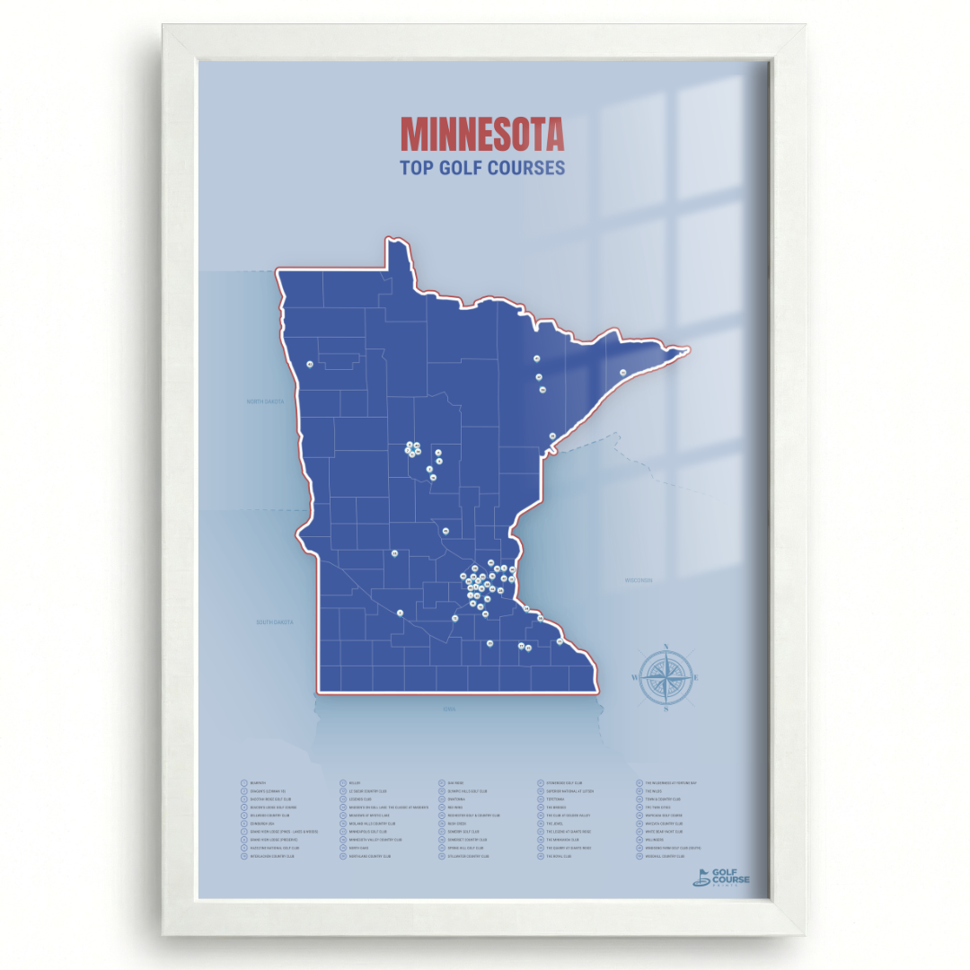 Map of Minnesota Golf Courses