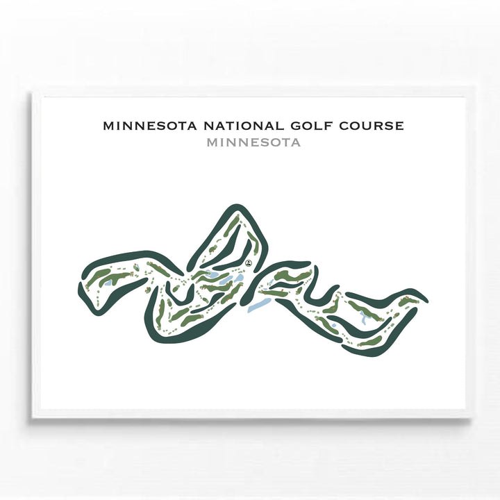 Minnesota National Golf Course, Minnesota - Printed Golf Courses