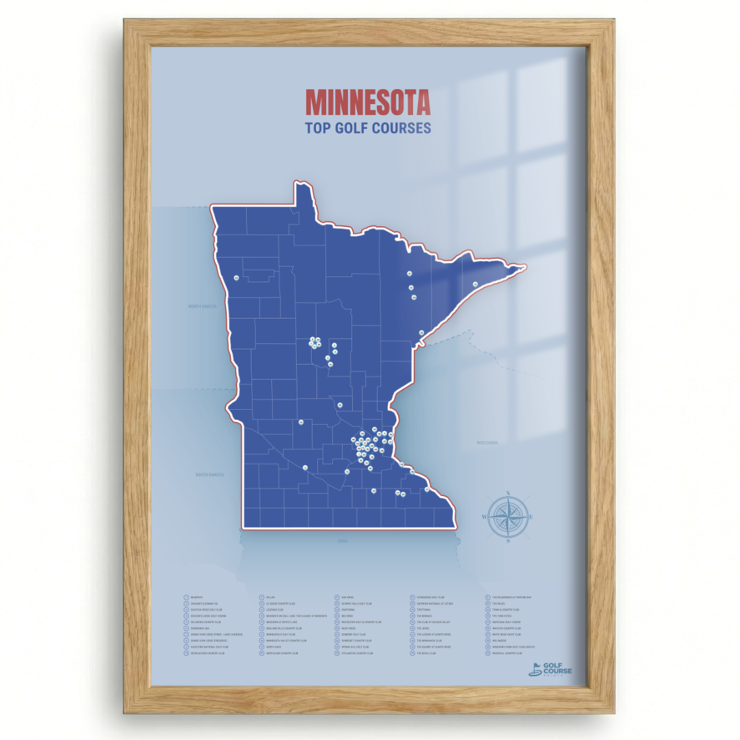 Map of Minnesota Golf Courses