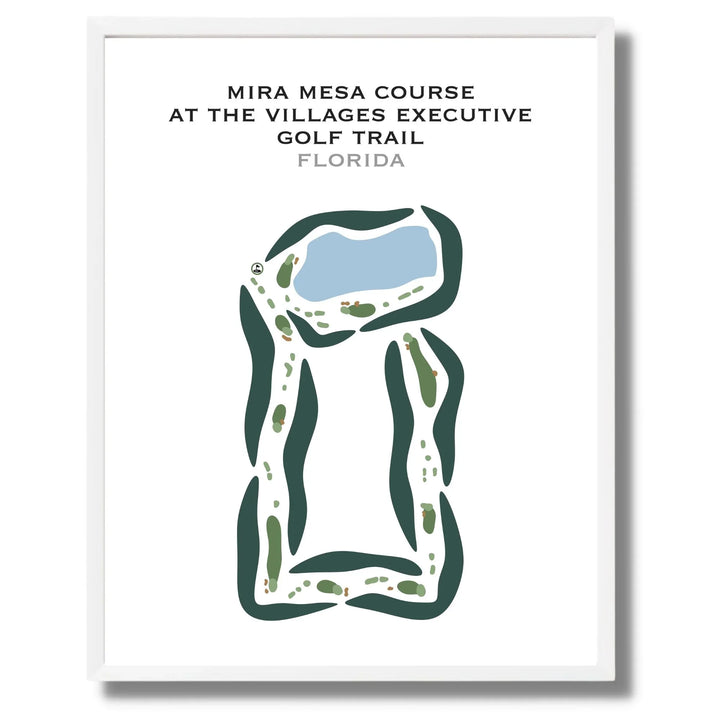 Mira Mesa Course at The Villages Executive Golf Trail, Florida - Printed Golf Courses