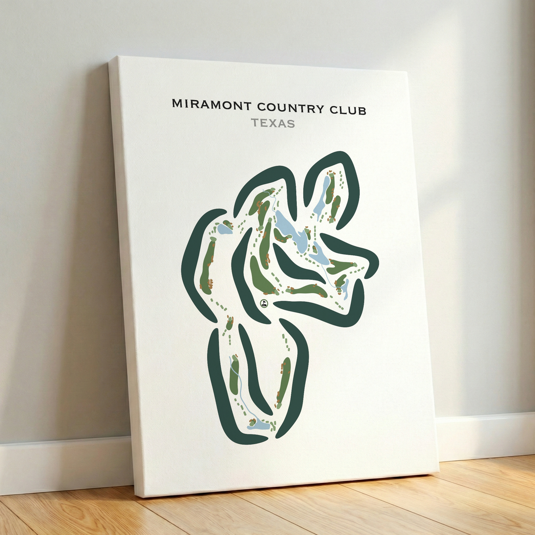 Miramont Country Club, Texas - Printed Golf Courses