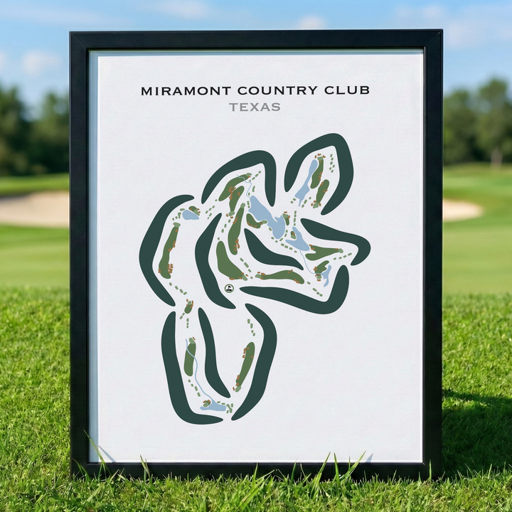 Miramont Country Club, Texas - Printed Golf Courses