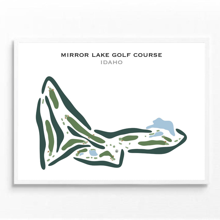 Mirror Lake Golf Course, Idaho - Printed Golf Courses