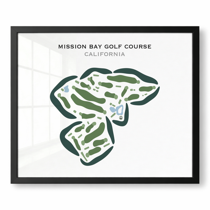 Mission Bay Golf Course, California - Printed Golf Courses