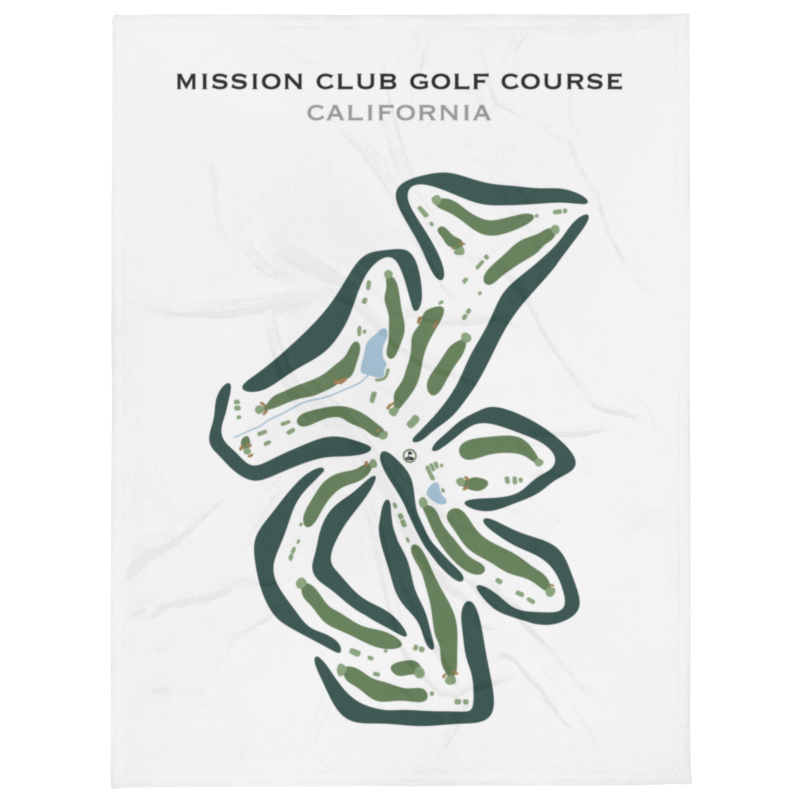 Mission Club Golf Course, California - Printed Golf Courses