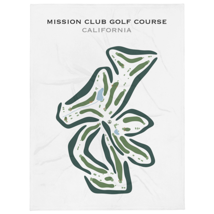 Mission Club Golf Course, California - Printed Golf Courses