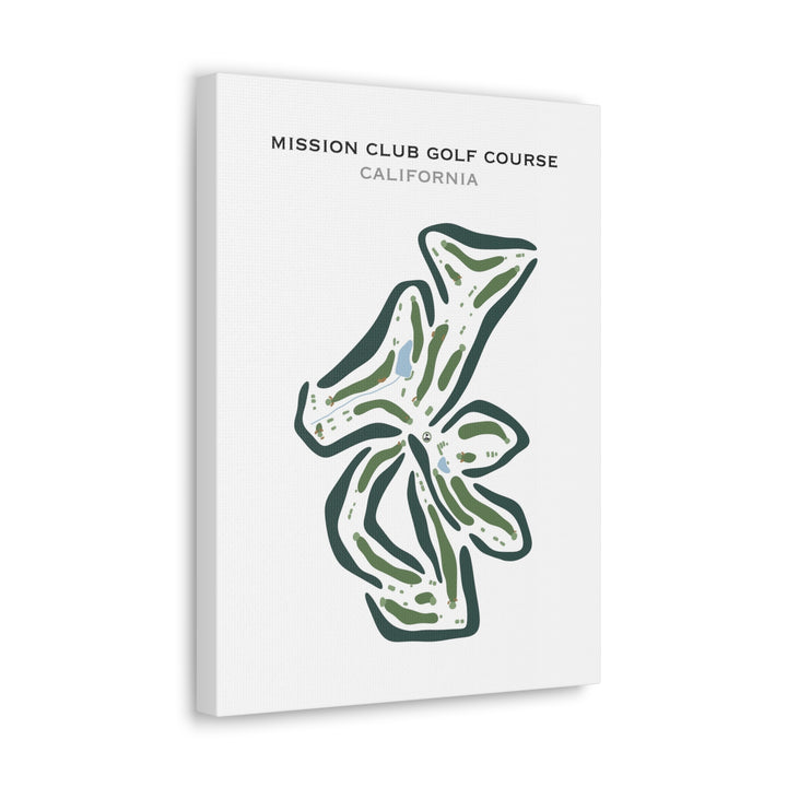 Mission Club Golf Course, California - Printed Golf Courses