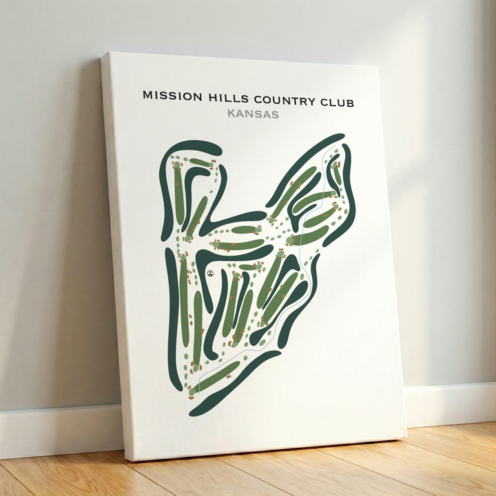 Mission Hills Country Club, Kansas - Printed Golf Courses