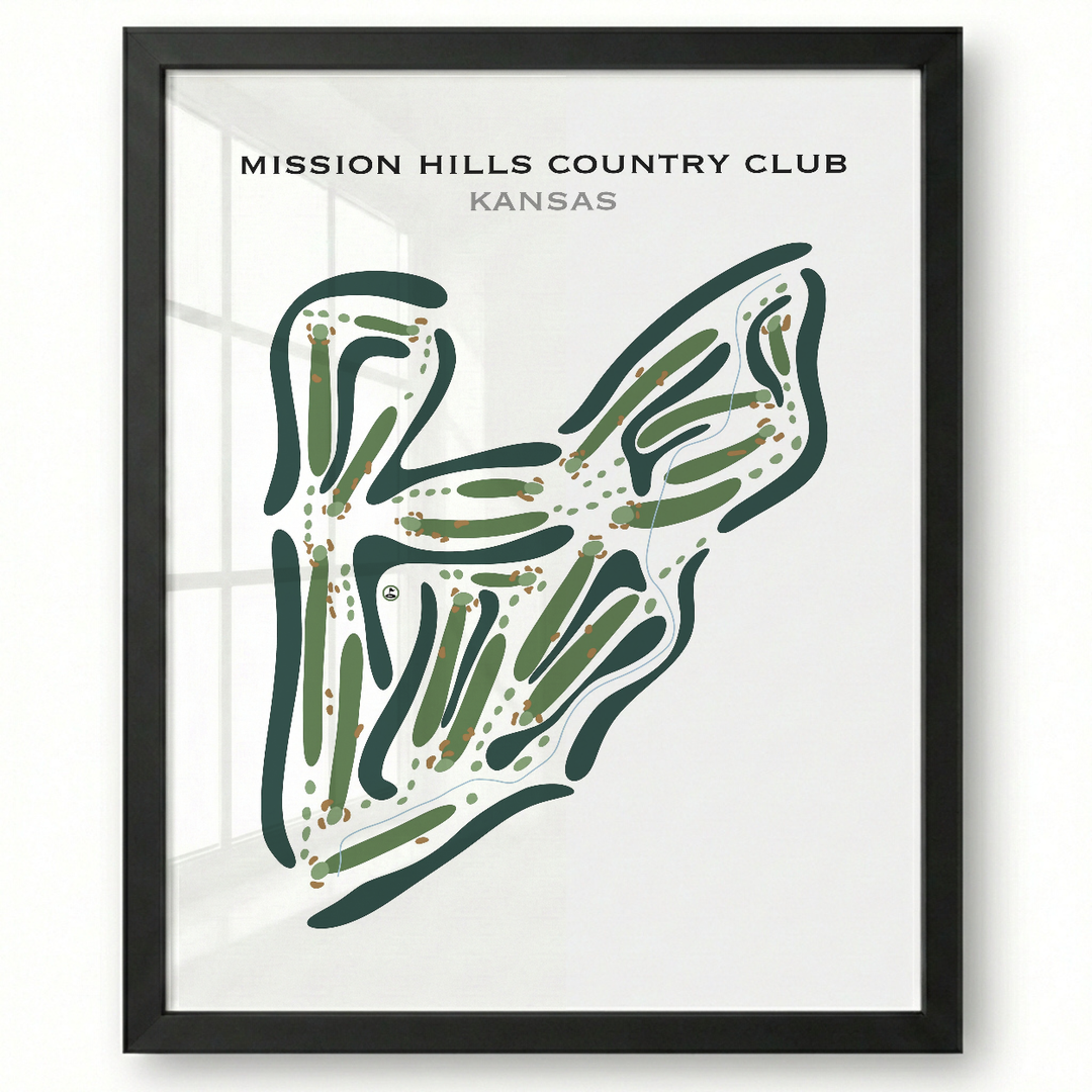 Mission Hills Country Club, Kansas - Printed Golf Courses