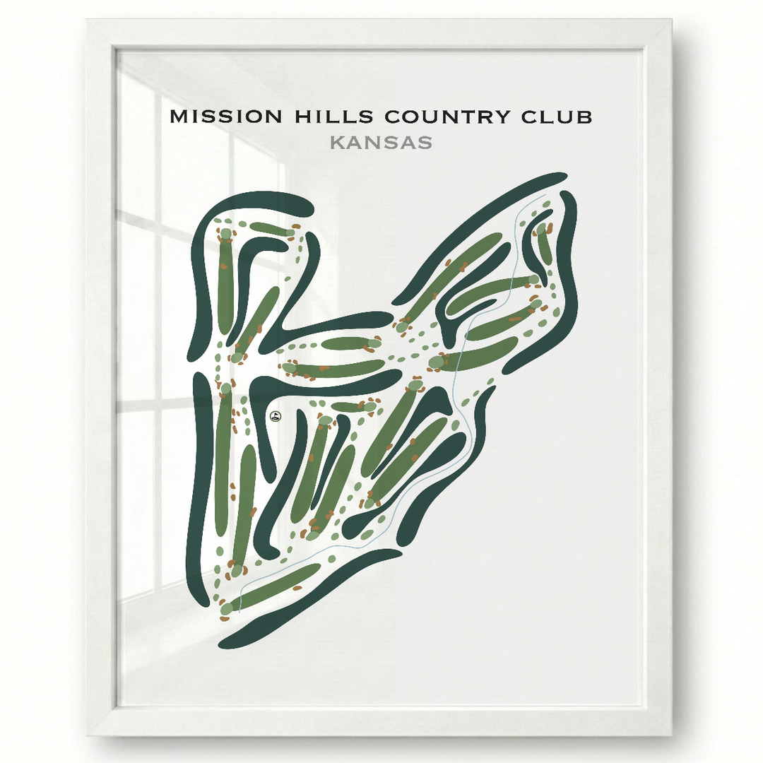 Mission Hills Country Club, Kansas - Printed Golf Courses