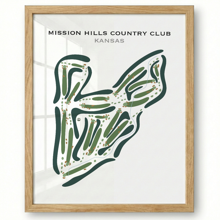 Mission Hills Country Club, Kansas - Printed Golf Courses