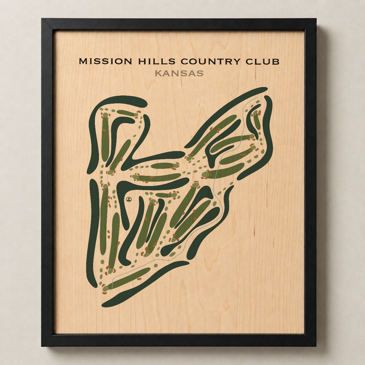 Mission Hills Country Club, Kansas - Printed Golf Courses