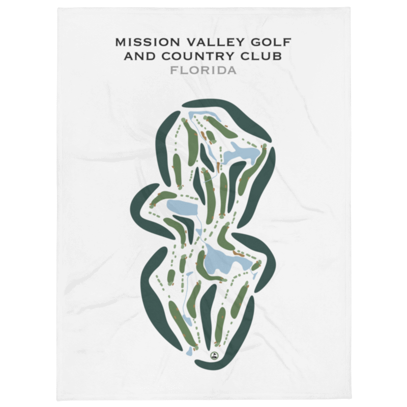 Mission Valley Golf & Country Club, Florida - Printed Golf Courses