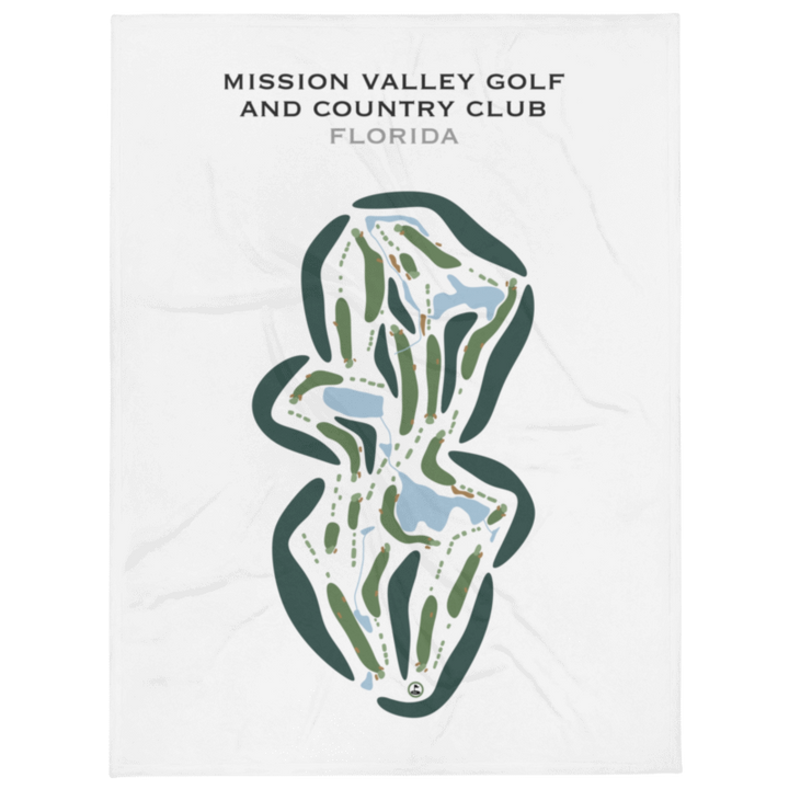 Mission Valley Golf & Country Club, Florida - Printed Golf Courses