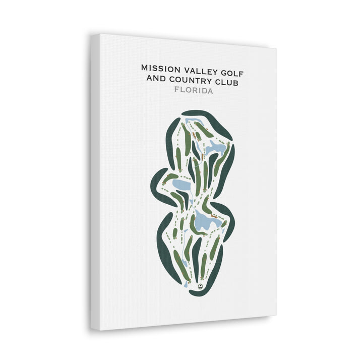 Mission Valley Golf & Country Club, Florida - Printed Golf Courses