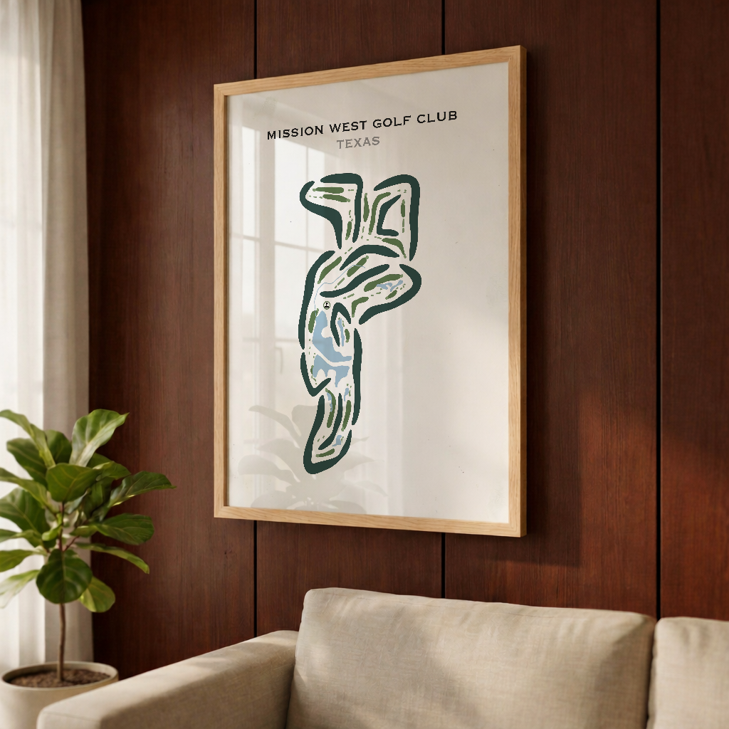 Mission West Golf Club, Texas - Printed Golf Courses