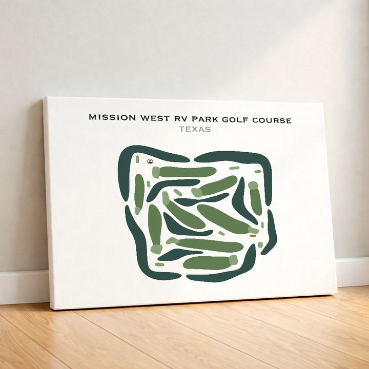 Mission West RV Park Golf Course, Texas - Printed Golf Courses
