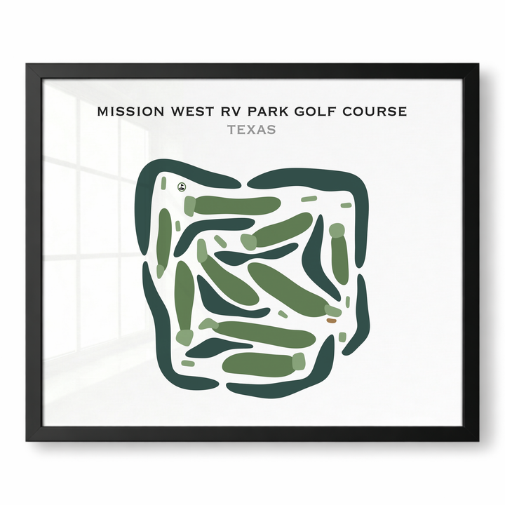 Mission West RV Park Golf Course, Texas - Printed Golf Courses