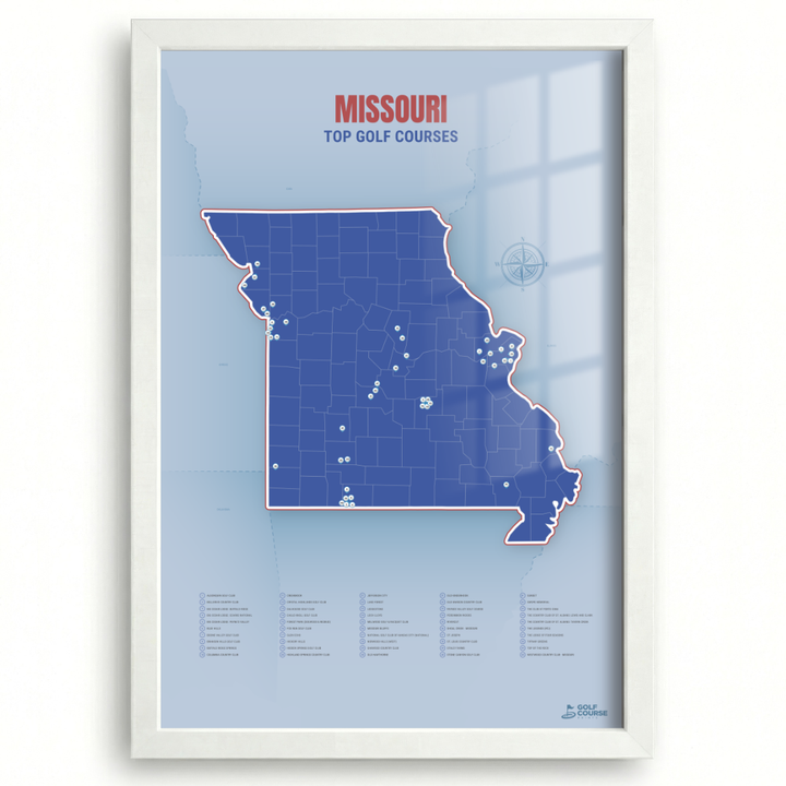 Map of Missouri Golf Courses