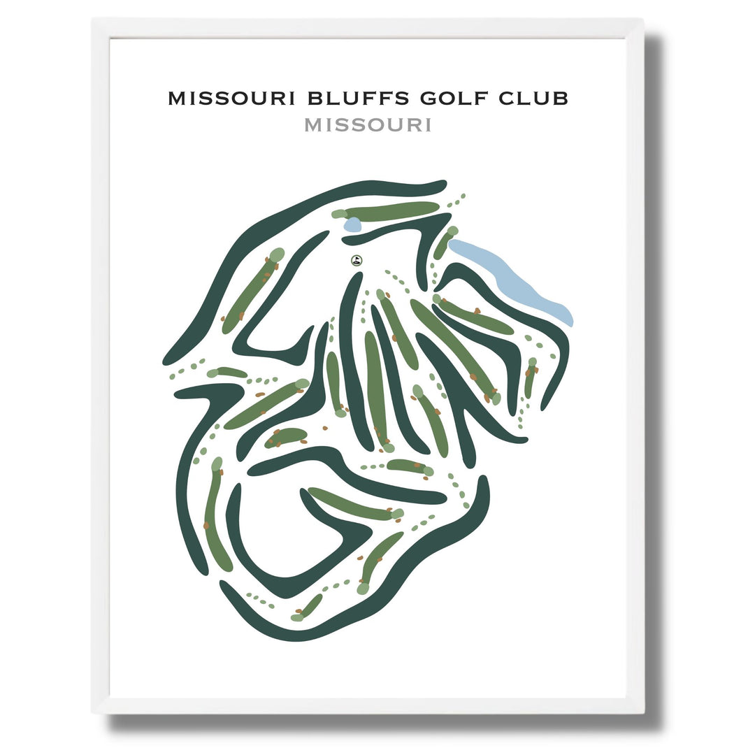 Missouri Bluffs Golf Club, Missouri - Printed Golf Courses