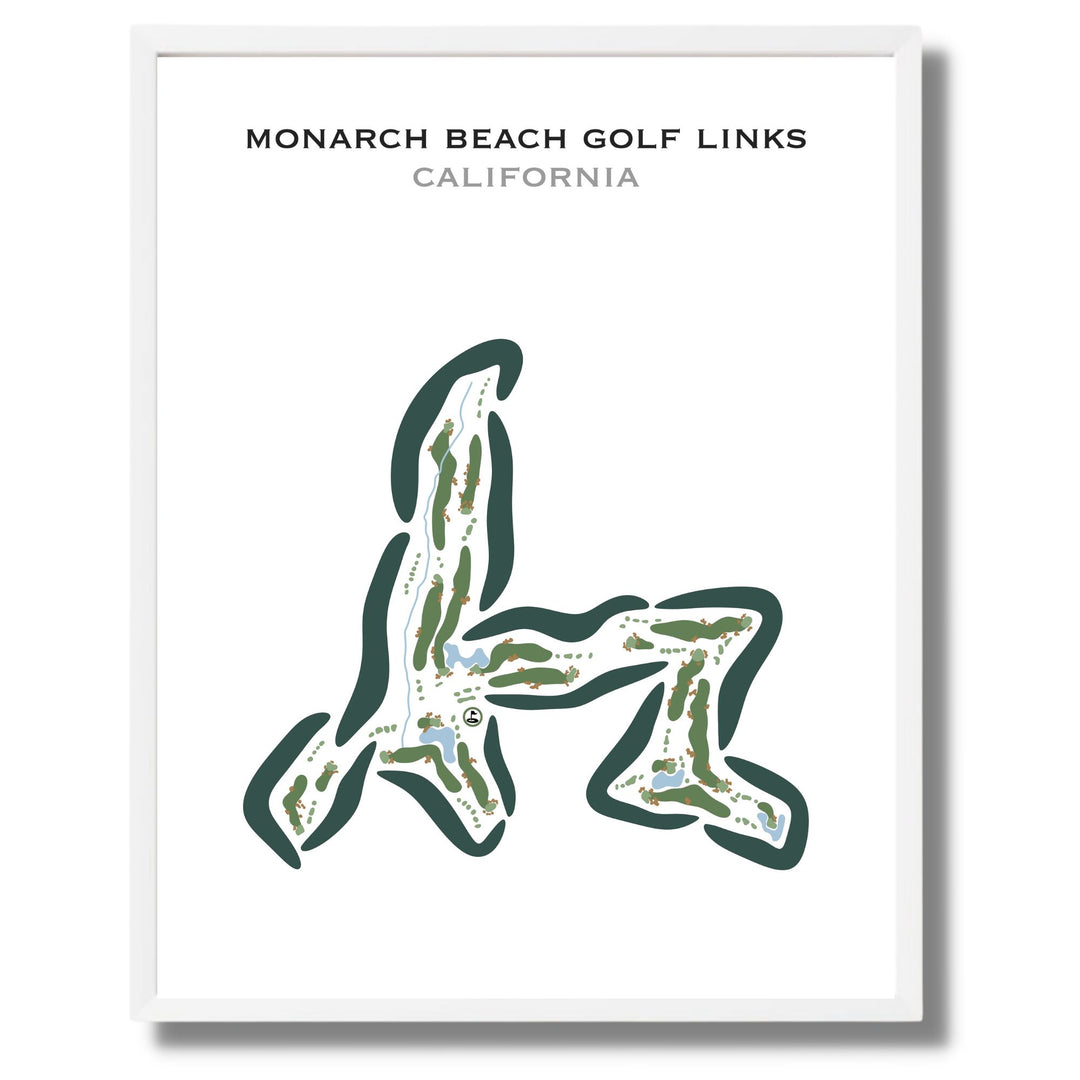 Monarch Beach Golf Links, California - Printed Golf Course