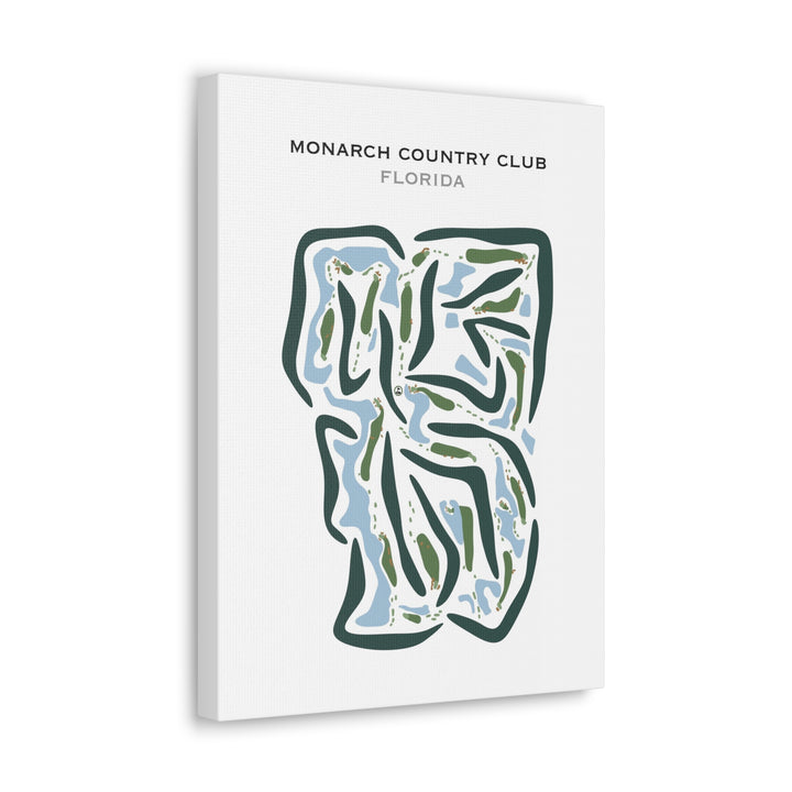 Monarch Country Club, Florida - Printed Golf Courses