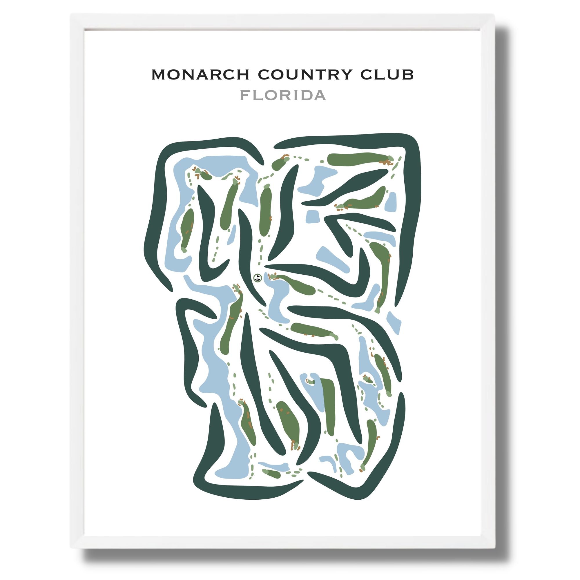 Buy the best printed golf course Monarch Country Club, Florida Golf