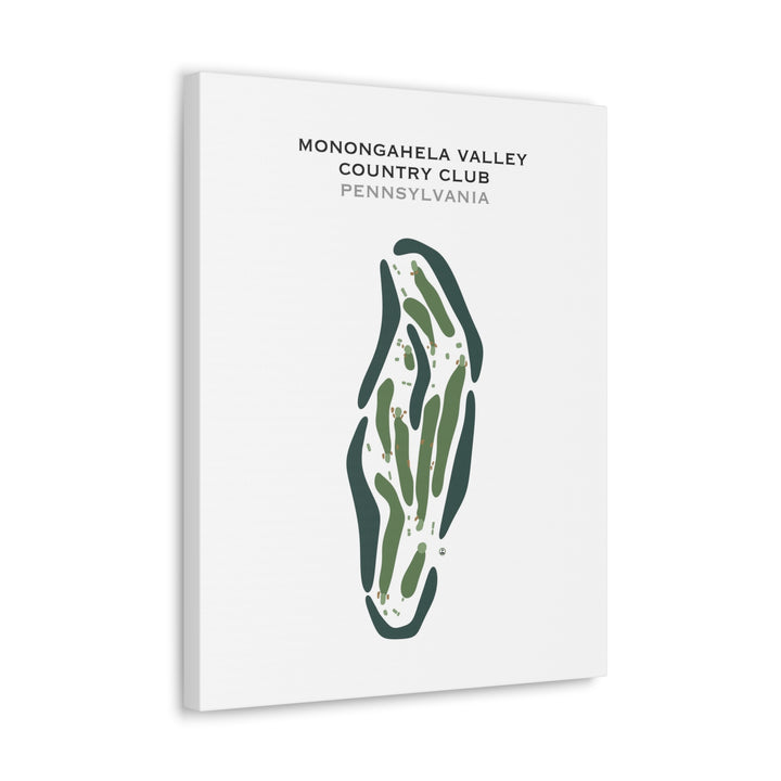 Monongahela Valley Country Club, Pennsylvania - Printed Golf Courses