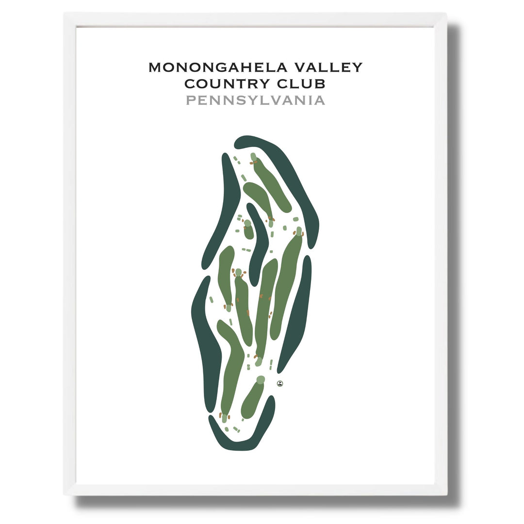 Monongahela Valley Country Club, Pennsylvania - Printed Golf Courses
