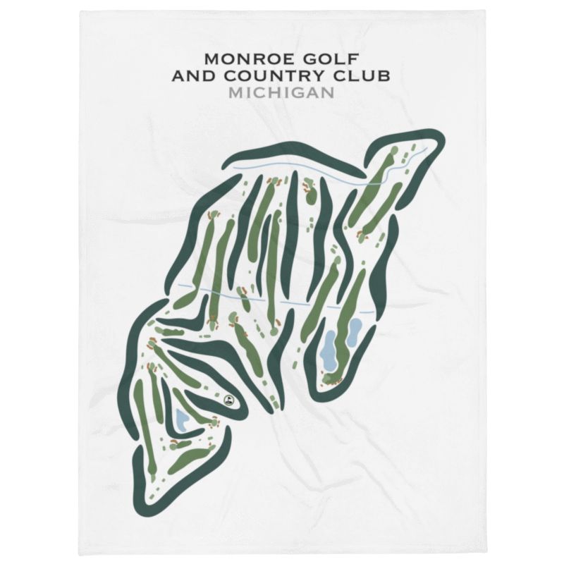 Monroe Golf and Country Club, Michigan - Printed Golf Courses