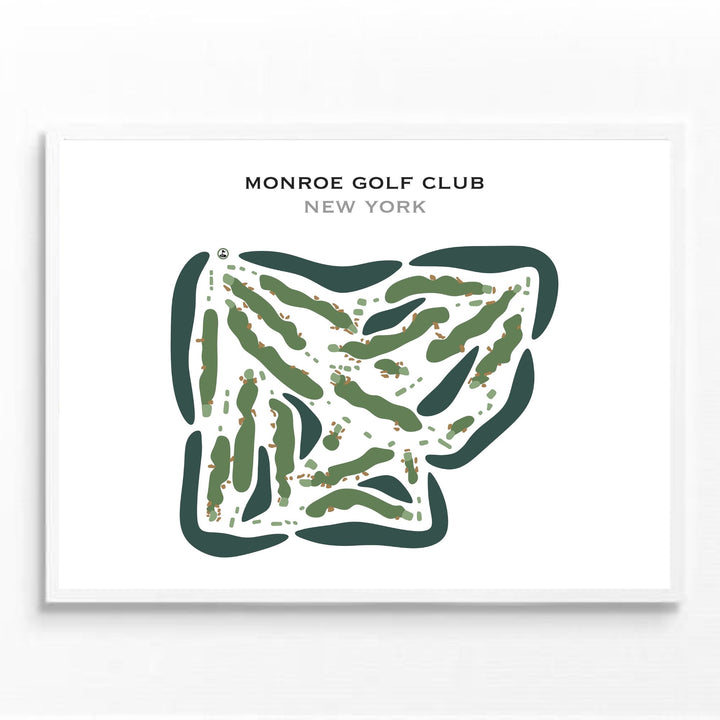 Monroe Golf Club, New York - Printed Golf Courses