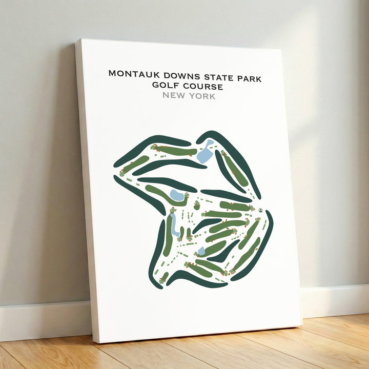 Montauk Downs State Park Golf Course, New York - Printed Golf Courses
